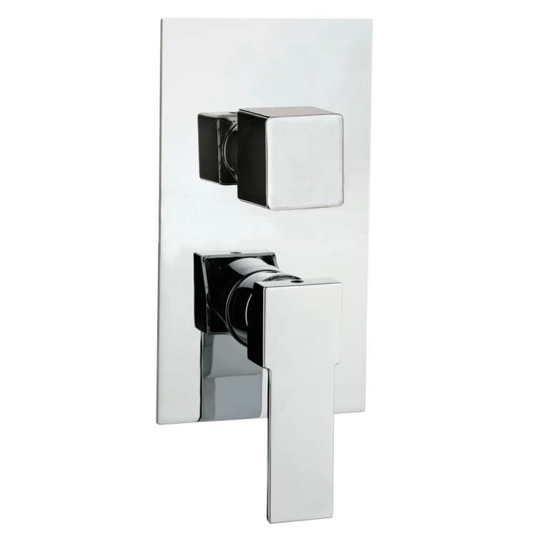 Remer Q93US-CR Contemporary Built In Three Way Shower Diverter